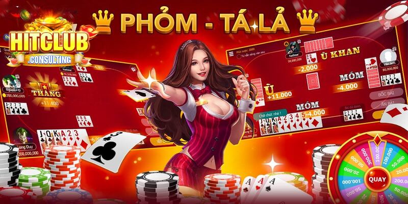 Phỏm là game bài HITCLUB ăn khách nhất