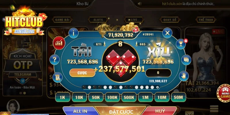 Tìm hiểu thông tin tổng quan về game Tài xỉu HITCLUB